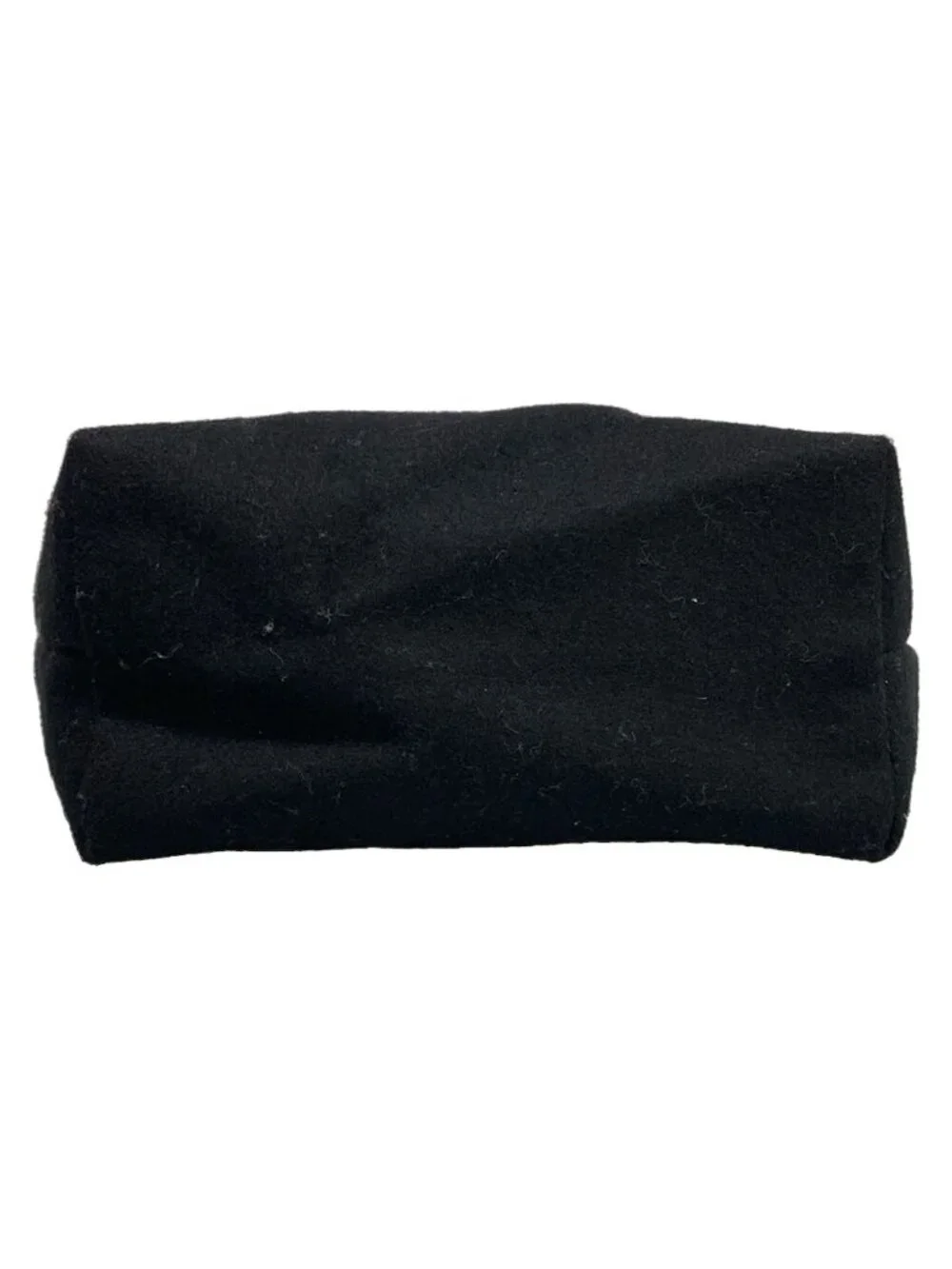 Saint Laurent Paris Pouch Embroidered Black Gold Wool Leather